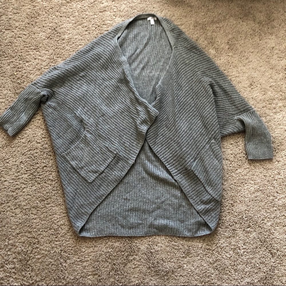 EUC BP oversized cowl cardigan with pockets small
